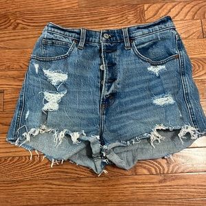 Ultra High Rise Mom Denim Shorts